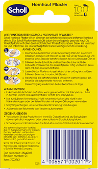 Eeltverwijderaar pleisters, 4 stuks
