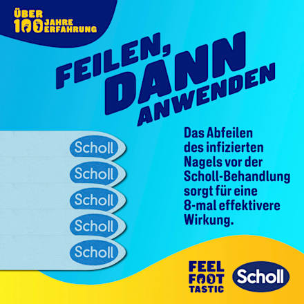 Nagelpilz Set 2in1, Feile & Tinktur, 3,8 ml Scholl