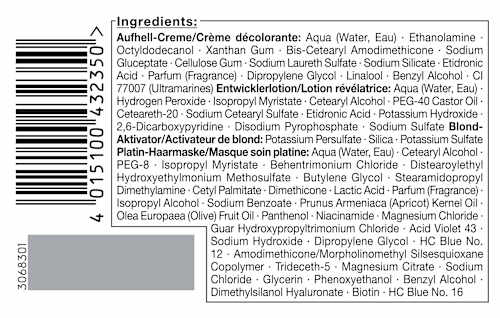 Haarverlichter Ultra L100 Ice Blonde, 1 st