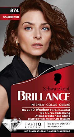 Haarfarbe 874 Samtbraun, 1 St Schwarzkopf Brillance
