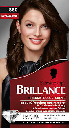 Haarfarbe 880 Dunkelbraun, 1 St Schwarzkopf Brillance