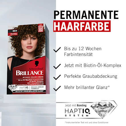 Schwarzkopf Brillance Haarfarbe 884 Kakaobraun, 1 St