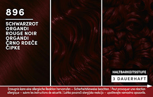 Haarfarbe 896 Schwarzrot Organdi, 1 St