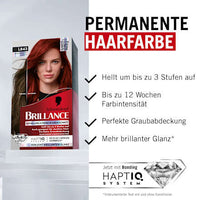 Schwarzkopf Brillance Haarfarbe L843 Leuchtendes Rot, 1 St