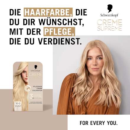 Haarfarbe 10-0 Ultra-Helles Naturblond, 1 St Schwarzkopf CREME SUPREME