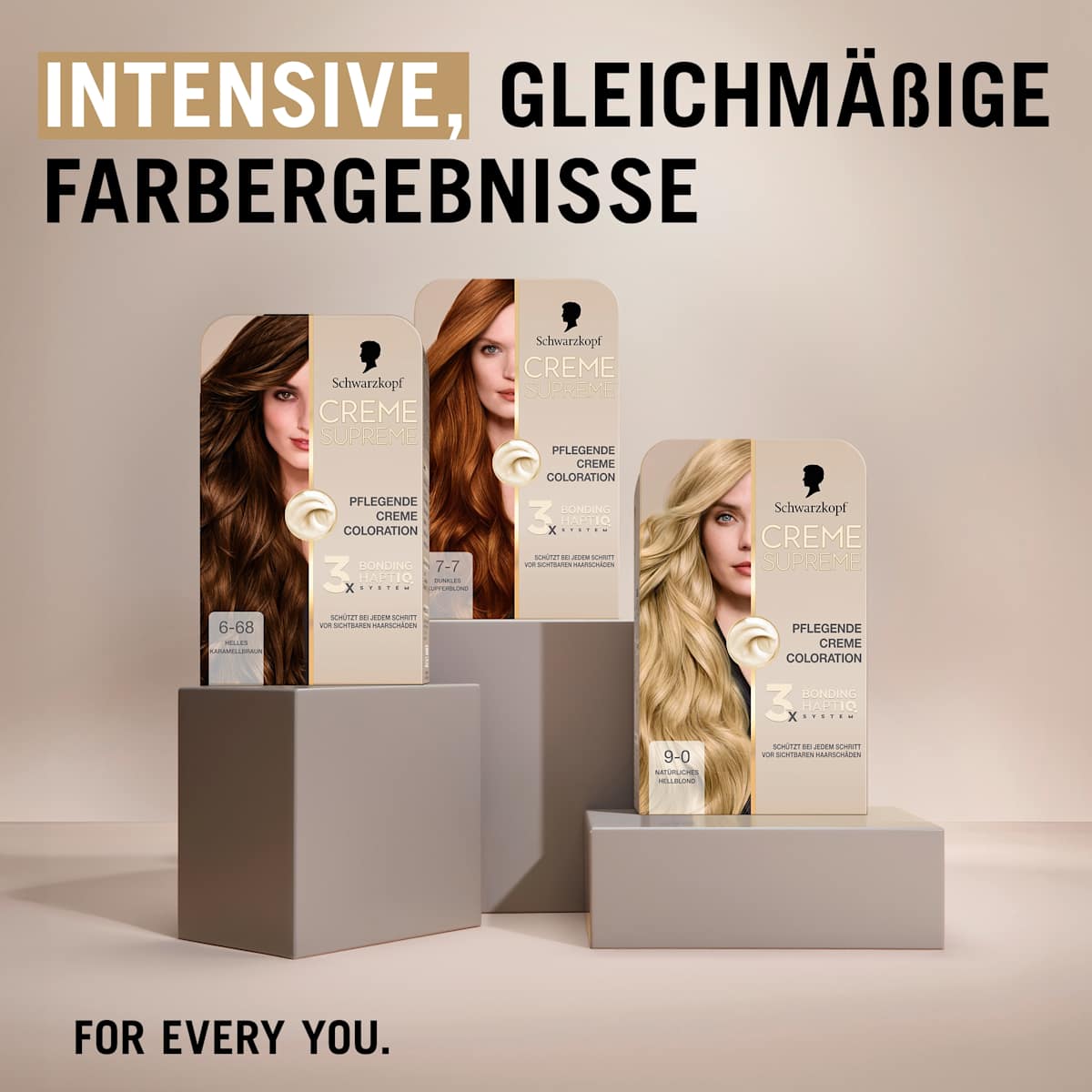 Schwarzkopf CREME SUPREME Haarfarbe 6-68 Helles Karamellbraun, 1 St