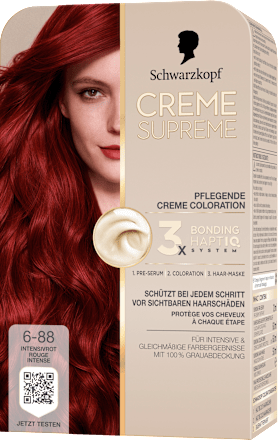 Haarfarbe 6-88 Intensivrot, 1 St Schwarzkopf CREME SUPREME