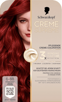 Haarfarbe 6-88 Intensivrot, 1 St Schwarzkopf CREME SUPREME
