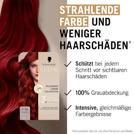 Haarfarbe 6-88 Intensivrot, 1 St Schwarzkopf CREME SUPREME