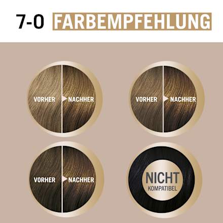 Haarfarbe 7-0 Natürliches Dunkelblond, 1 St