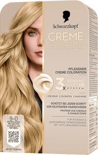 Haarfarbe 9-0 Natürliches Hellblond, 1 St Schwarzkopf CREME SUPREME