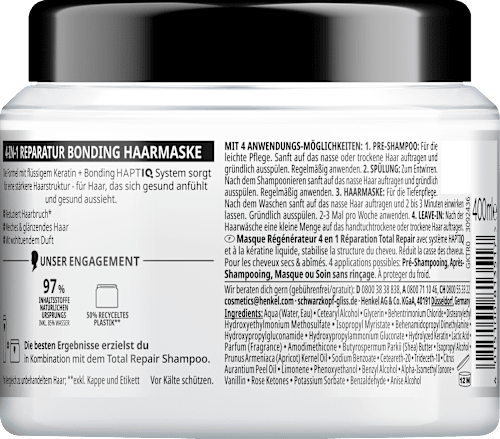 Haarmaske 4in1 Total Repair, 400 ml