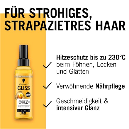 Hittebeschermende oliespray, voedende olie, 150 ml