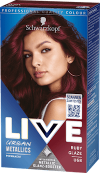 Haarfarbe Urban Metallics, U68 Ruby Glaze, 1 St Schwarzkopf LIVE