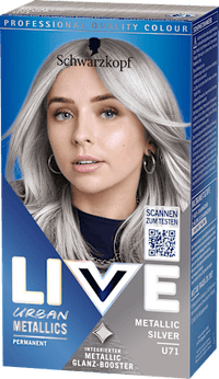 Haarfarbe Urban Metallics, U71 Metallic Silver, 1 St Schwarzkopf LIVE