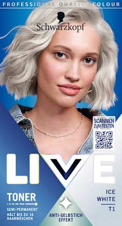 Haartoner T1 Ice White, 1 St Schwarzkopf LIVE