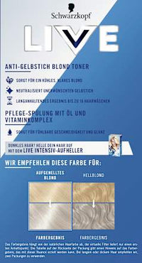 Haartoner T1 Ice White, 1 St Schwarzkopf LIVE