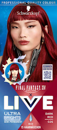 Intensivtönung 026 Dark Red, 1 St Schwarzkopf LIVE