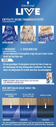 Intensivtönung 095 Electric Blue, 1 St Schwarzkopf LIVE