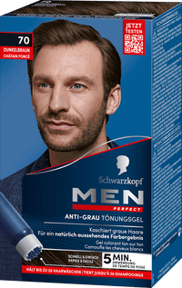 Schwarzkopf Men Perfect Intensivtönung Anti-Grau-Gel 70 Dunkelbraun, 1 St