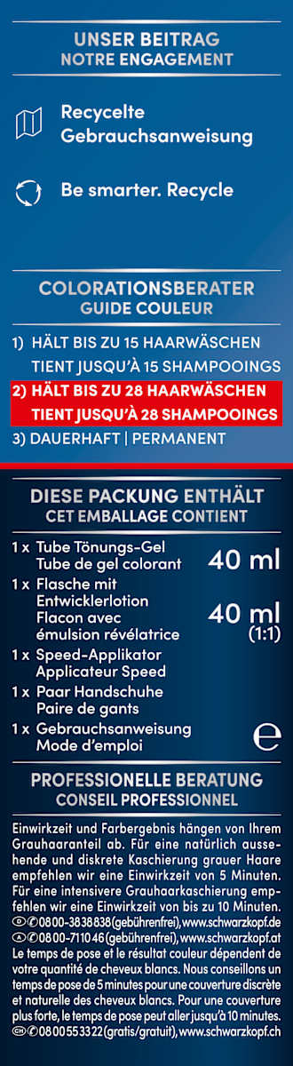 Schwarzkopf Men Perfect Intensivtönung Anti-Grau-Gel 70 Dunkelbraun, 1 St