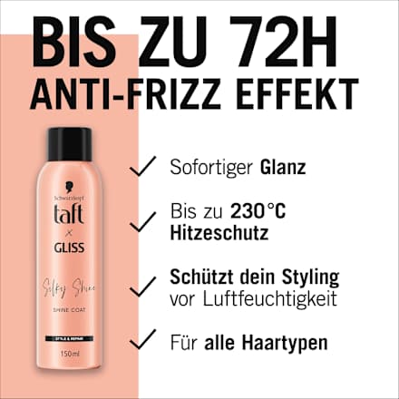 Glansspray taft x Gliss Silky Shine, 150 ml