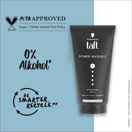 Haargel POWER INVISIBLE Halt 5, 150 ml Schwarzkopf taft