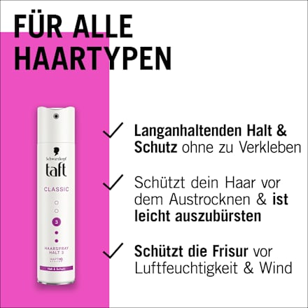 Haarspray CLASSIC Halt 3, 250 ml