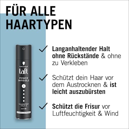 Haarspray POWER INVISIBLE Halt 5, 250 ml