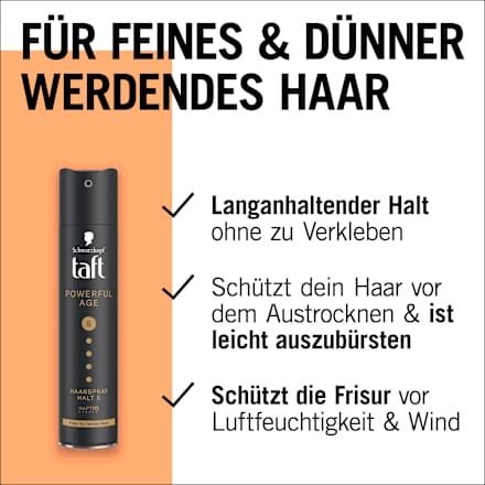 Haarlak POWERFUL AGE Hold 5, 250 ml