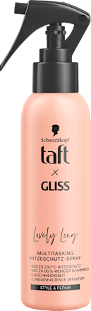 Hittebeschermende spray taft x Gliss Lovely Long, 150 ml