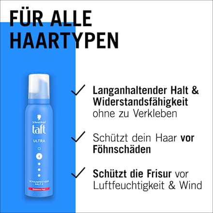 Ultra Mousse, versterkt haar, 150 ml