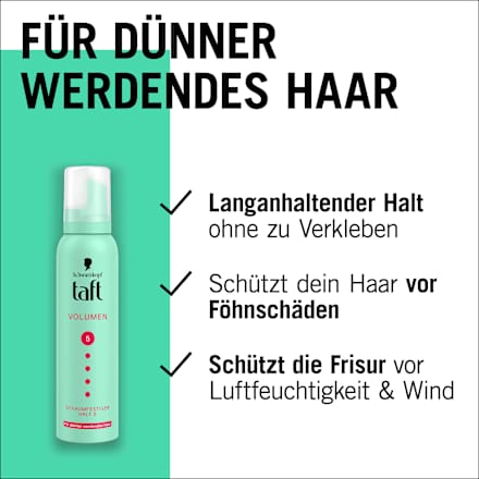 Volumemousse voor dunner wordend haar, 150 ml
