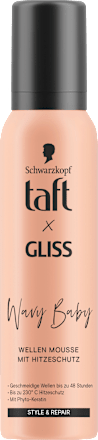 Schaumfestiger Wellenmousse Taft x Gliss Wavy Baby, 150 ml