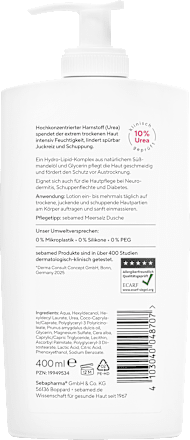 Akut Lotion parfümfrei Urea 10% Spender, 400 ml