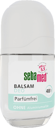 Deodorant roll-on balsem, parfumvrij, 50 ml