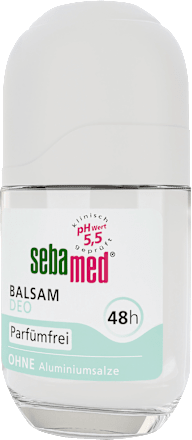 Deodorant roll-on balsem, parfumvrij, 50 ml