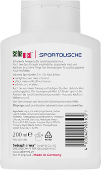 Douchegel Sportdouche 2-in-1 voor Huid &amp; Haar, 200 ml