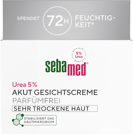 Gesichtscreme Akut Urea 5% sehr trockene Haut, 50 ml