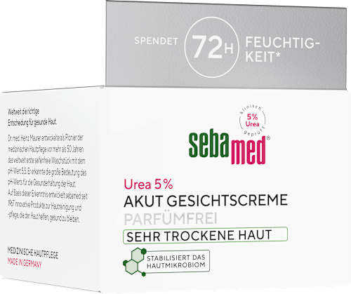 Gesichtscreme Akut Urea 5% sehr trockene Haut, 50 ml