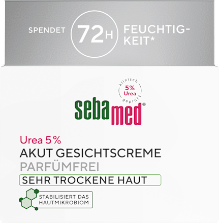 Gesichtscreme Akut Urea 5% sehr trockene Haut, 50 ml