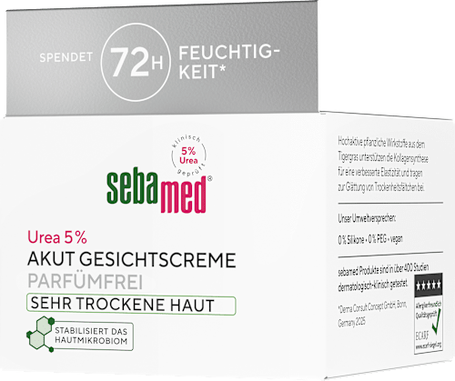 Gesichtscreme Akut Urea 5% sehr trockene Haut, 50 ml
