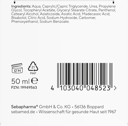 Gesichtscreme Akut Urea 5% sehr trockene Haut, 50 ml