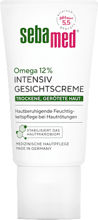 Gesichtscreme intensiv Omega 12% trockene, gerötete Haut, 50 ml
