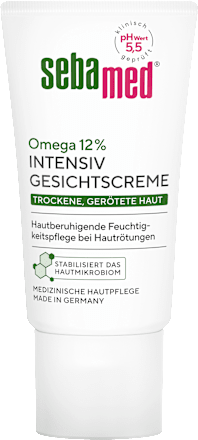 Gesichtscreme intensiv Omega 12% trockene, gerötete Haut, 50 ml