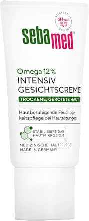 Gesichtscreme intensiv Omega 12% trockene, gerötete Haut, 50 ml