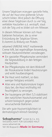 Matterende gezichtscrème voor de onzuivere huid, 50 ml