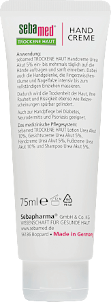 Handcrème voor de droge huid, ureum acuut, 75 ml