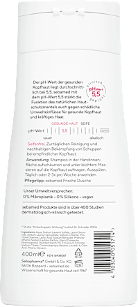 Shampoo Anti-Schuppen, 400 ml