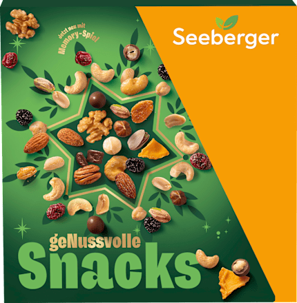 Adventskalender 2025 - 24 geNUSSvolle Snacks, 645 g Seeberger